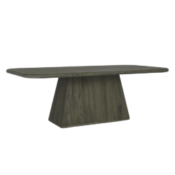 Asti eetkamertafel olijfbruin, textuur mango sand blasted