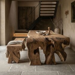 Waterval boomstamtafel 275cm | Suarhout