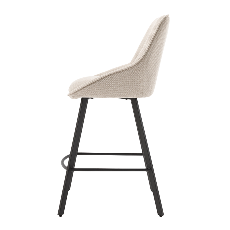 Detail van het frame van de Borgo barstool Bjorn 24 beige