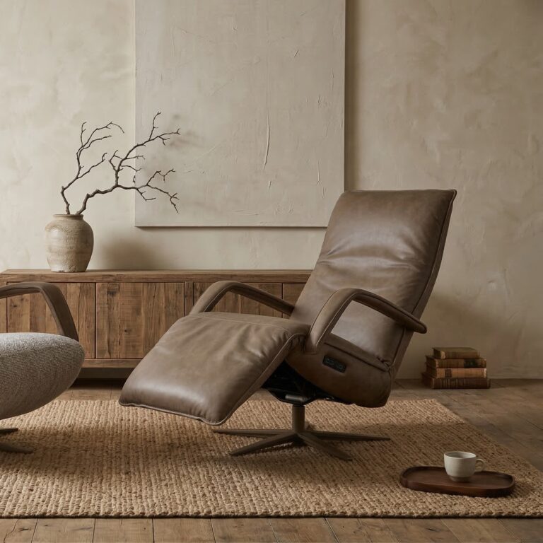 Relaxfauteuil Cadiz het anker in stoer leer