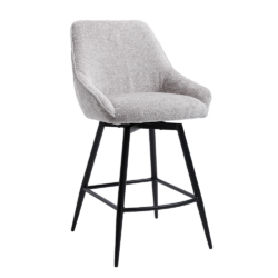 Detail van het draaibaar zitgedeelte van de Trino barstoel