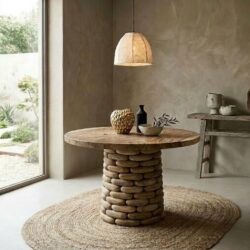 Eetkamertafel Sem rond massief