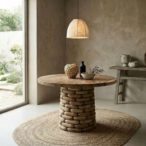 Eetkamertafel Sem rond massief