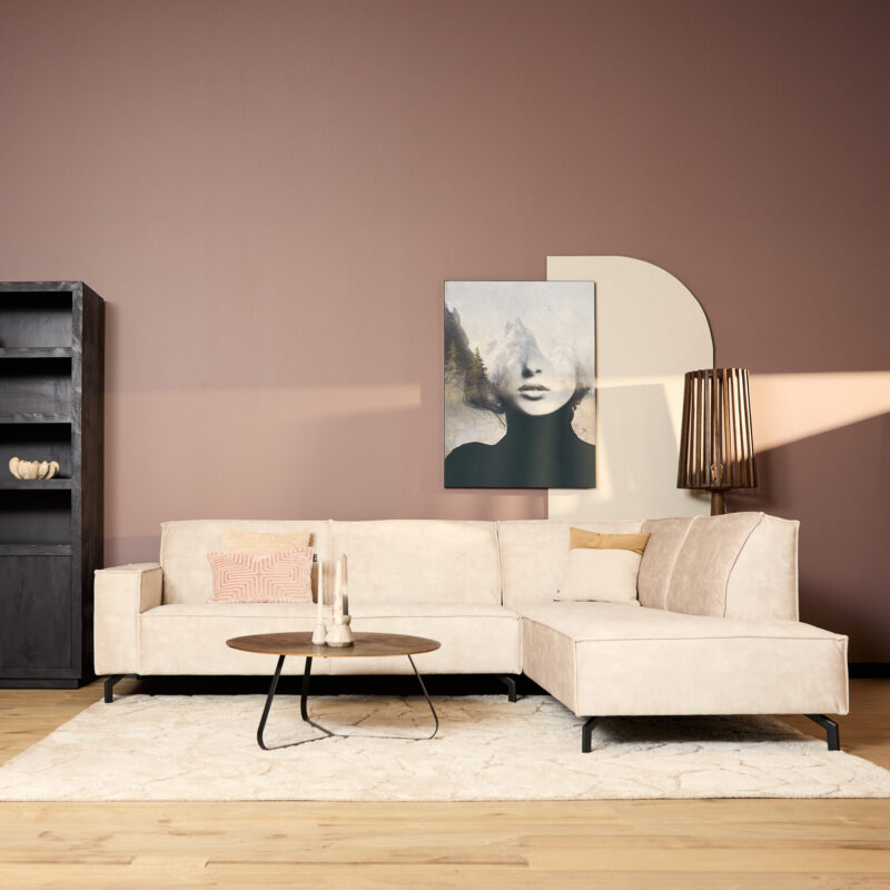 MySofa Floris| 2,5 zits + Divan Rechts | Velvet Beige