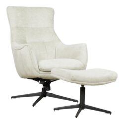 Fauteuil Flynn met hocker