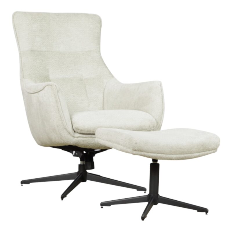 Fauteuil Flynn met hocker