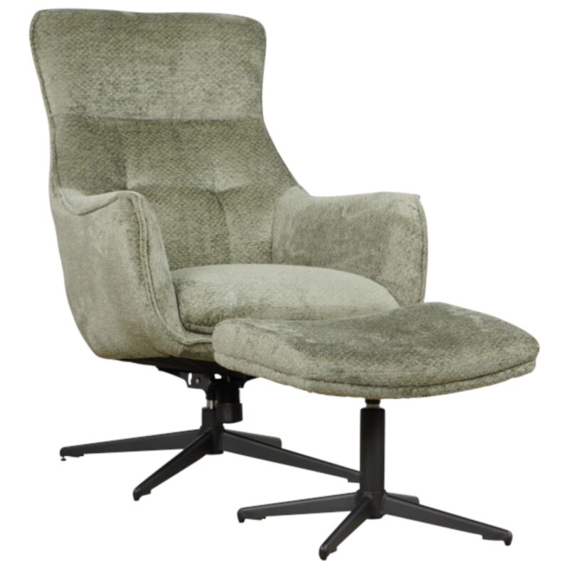 Fauteuil Flynn met hocker