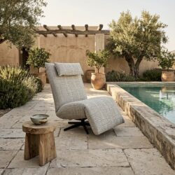 Relaxfauteuil Indi outdoor motiefstof