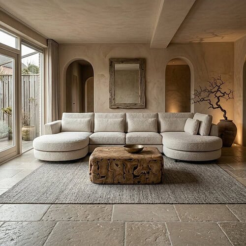 Hoekbank Iris in U vorm 421cm direct leverbaar!