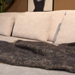 Textuur van de Boston Cement 18 stof van de MySofa Jesse U-Bank