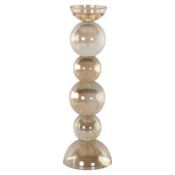 Detail van de kandelaar Emie, glanzende elementen en textuur