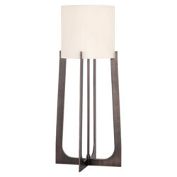 Detail tafellamp Loura, bronzen kleur en textuur