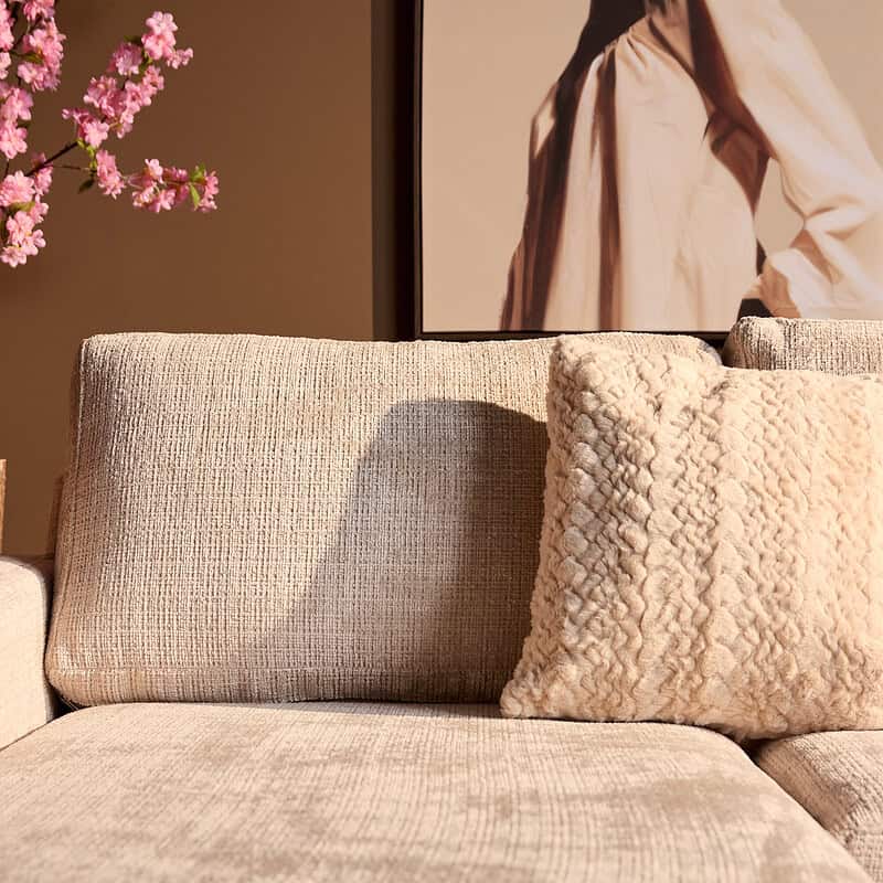 Zithoogte van de MySofa Alma U-Bank, luxe bank voor comfortabel zitten