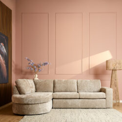 Detail van de afgeronde hoek van de MySofa Alma