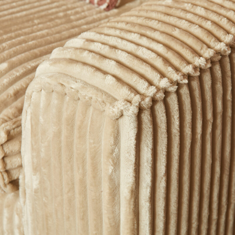 Diepte van de MySofa Teddy U-bank, 199 cm