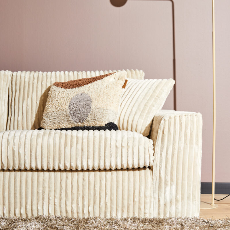 Hoekbank Teddy vanaf boven, beige