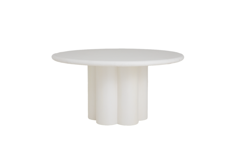 Melzo Eetkamertafel rond wit 130 cm