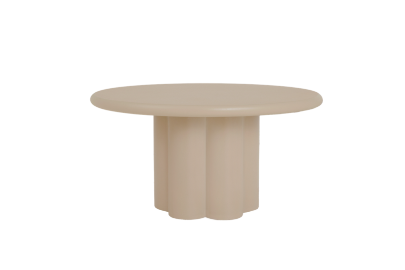 Melzo Eetkamertafel rond beige 150 cm