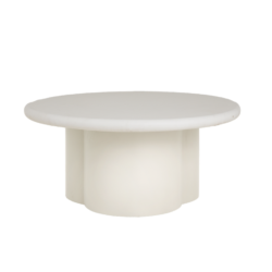 Melzo Salontafel rond wit 90 cm