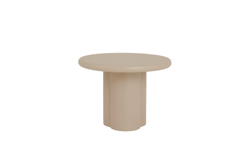 Melzo Bijzettafel rond beige 60 cm