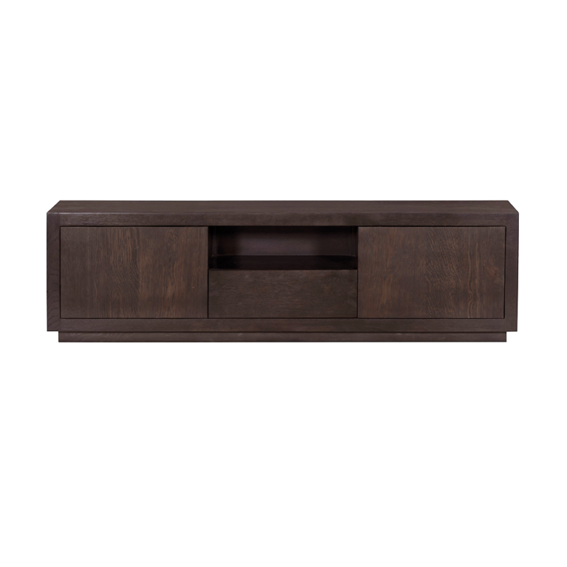 Textuur van de Mincio TV-meubel in bruin, espresso kleurtint