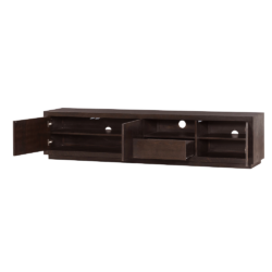 Mincio TV-meubel in interieur, landelijk modern stijl, bruin kleurtint