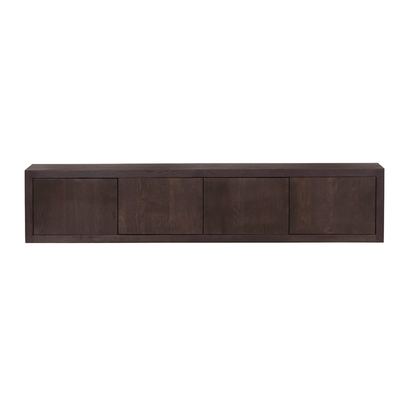 Textuur van de Mincio TV-meubel hangend, oak veneer espresso