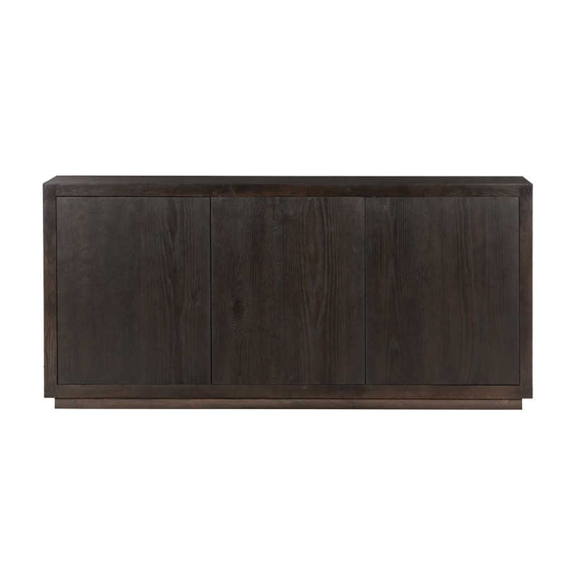 Mincio dressoir in een interieur, bruin eikenhout