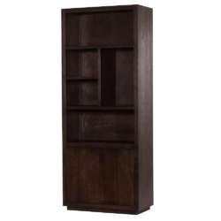 Details Mincio opbergkast 90 cm, oak veneer espresso