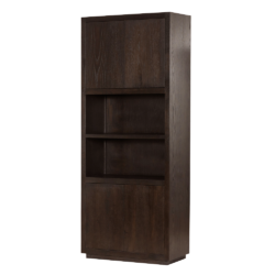 Detail Mincio opbergkast 90 cm, espresso eikenhout, landelijk modern stijl