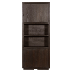 Textuur Mincio opbergkast 90 cm, espresso eikenhout, landelijk modern stijl