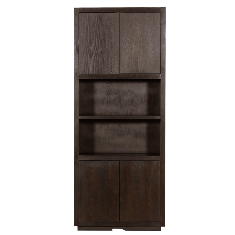 Textuur Mincio opbergkast 90 cm, espresso eikenhout, landelijk modern stijl