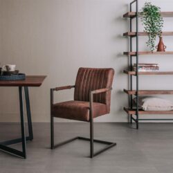 Ferro Armstoel - fabric Savannah dark brown