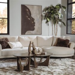 Prescot 2 5-AR + Chaise L - Sahara 120 sand, detail armleuning