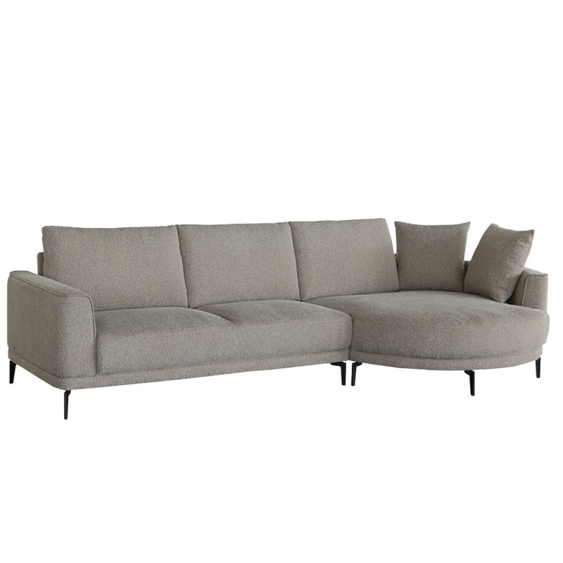 Detail van het houten frame van de Prescot 2 5-AR plus Chaise L