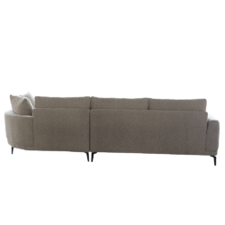 Detail van de textuur van de Prescot 2 5-AL plus chaise lange in espresso kleur