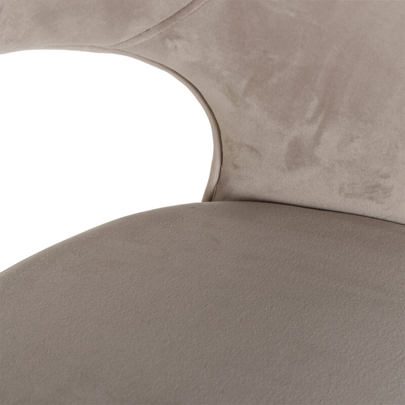 Barstoel Savoy khaki velvet