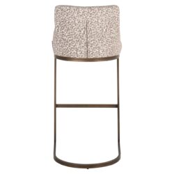 Barstoel Bolton natural geo, goudkleurig, vanaf de zijkant