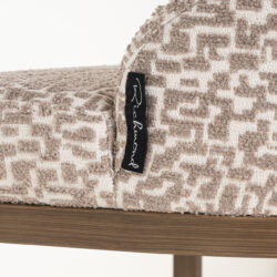 Barstoel Bolton natural geo, goudkleurig, met monteur