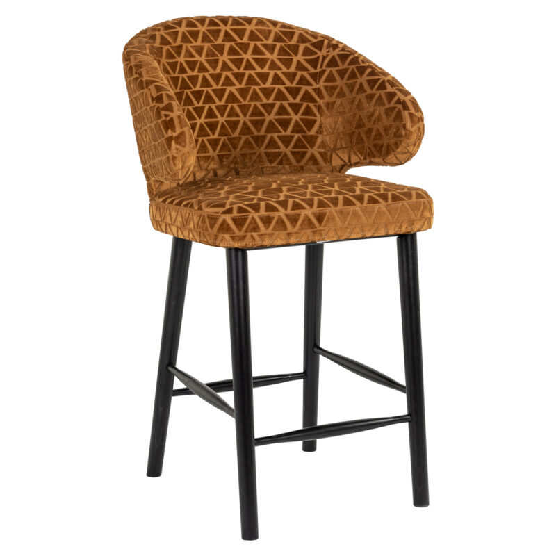 Textuur van de fluweelzachte goldkleurige bekleding