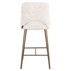 Perspectief van de counterstoel Delphine vanaf boven, beige, handgemaakt, zelf te monteren