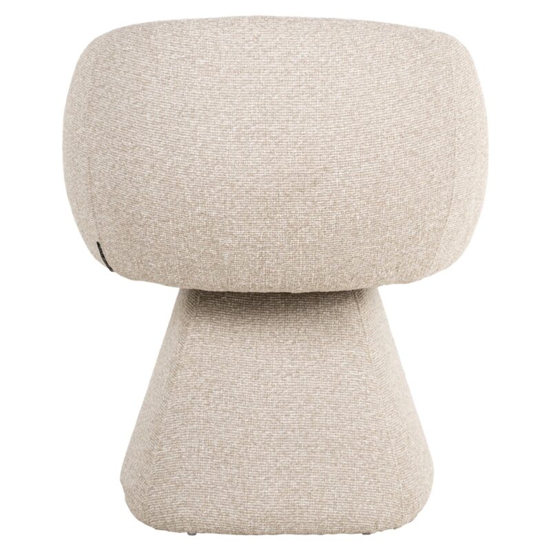 Eetkamerstoel Quiriro biscotti vanaf boven, comfortabel en verfijnd