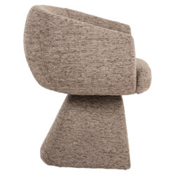 Detail van draaifunctie eetkamerstoel Quiriro