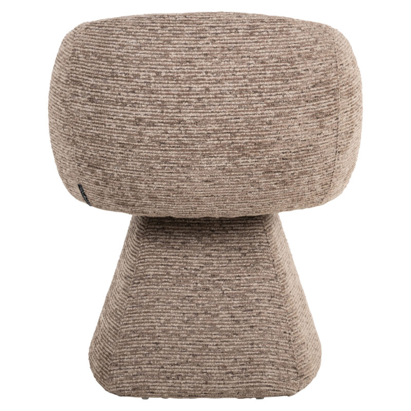 Eetkamerstoel Quiriro van boven, bruin, handgemaakt