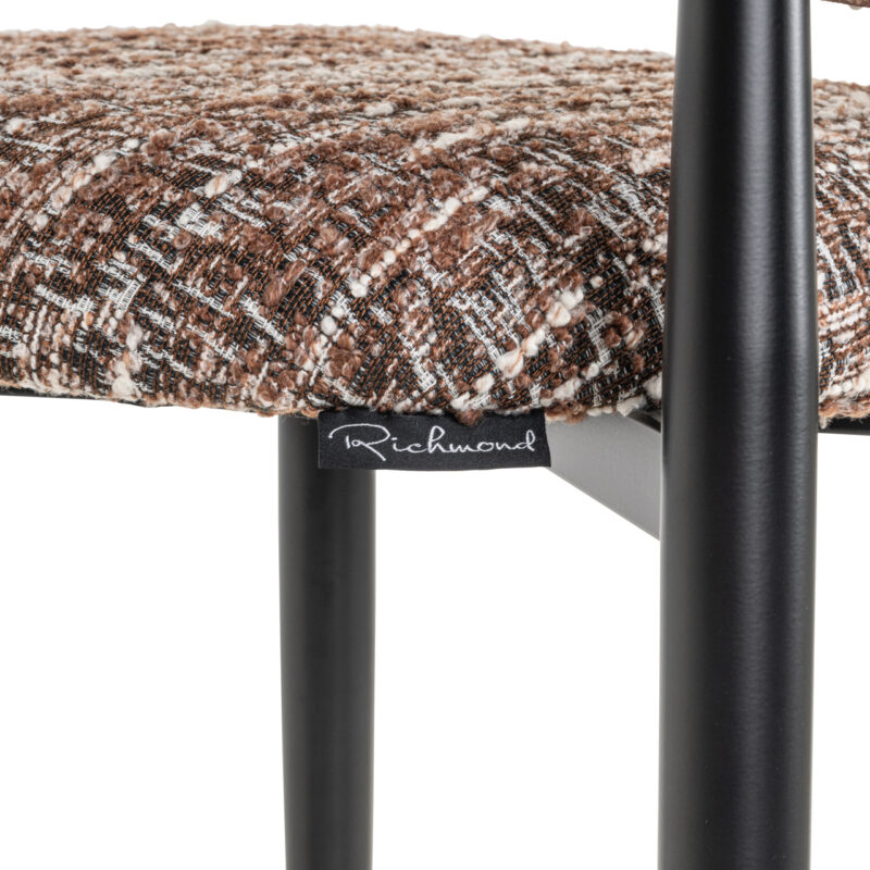 Barstoel Dantes vanuit bovenaf, met een heldere achtergrond