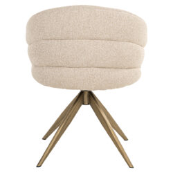 Perspectief eetkamerstoel Zendaya biscotti vanaf boven