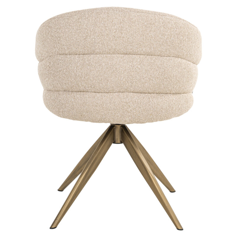 Perspectief eetkamerstoel Zendaya biscotti vanaf boven