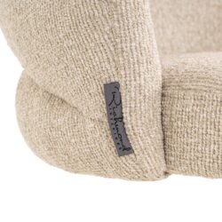 Eetkamerstoel Zendaya biscotti met brandvertragend materiaal