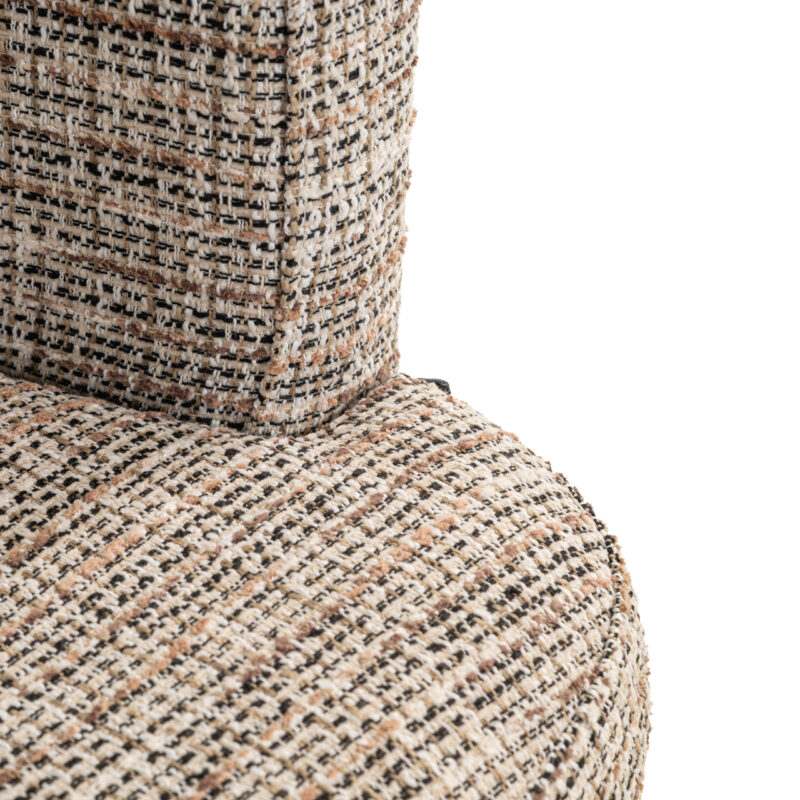 Eetkamerstoel Rochenne trendy nature swivel on wheels