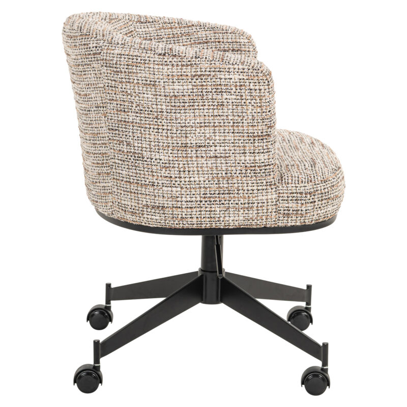 Eetkamerstoel Rochenne trendy nature swivel on wheels